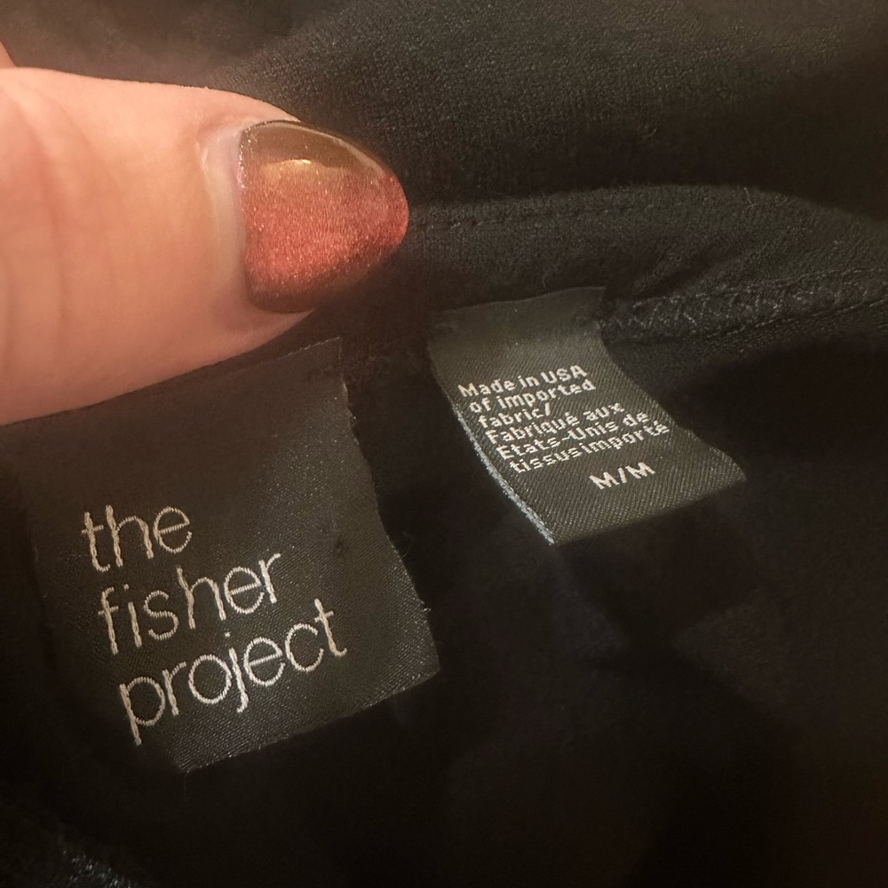 Eileen Fisher the fisher project viscose jersey jumpsuit black size medium - Picture 3 of 11